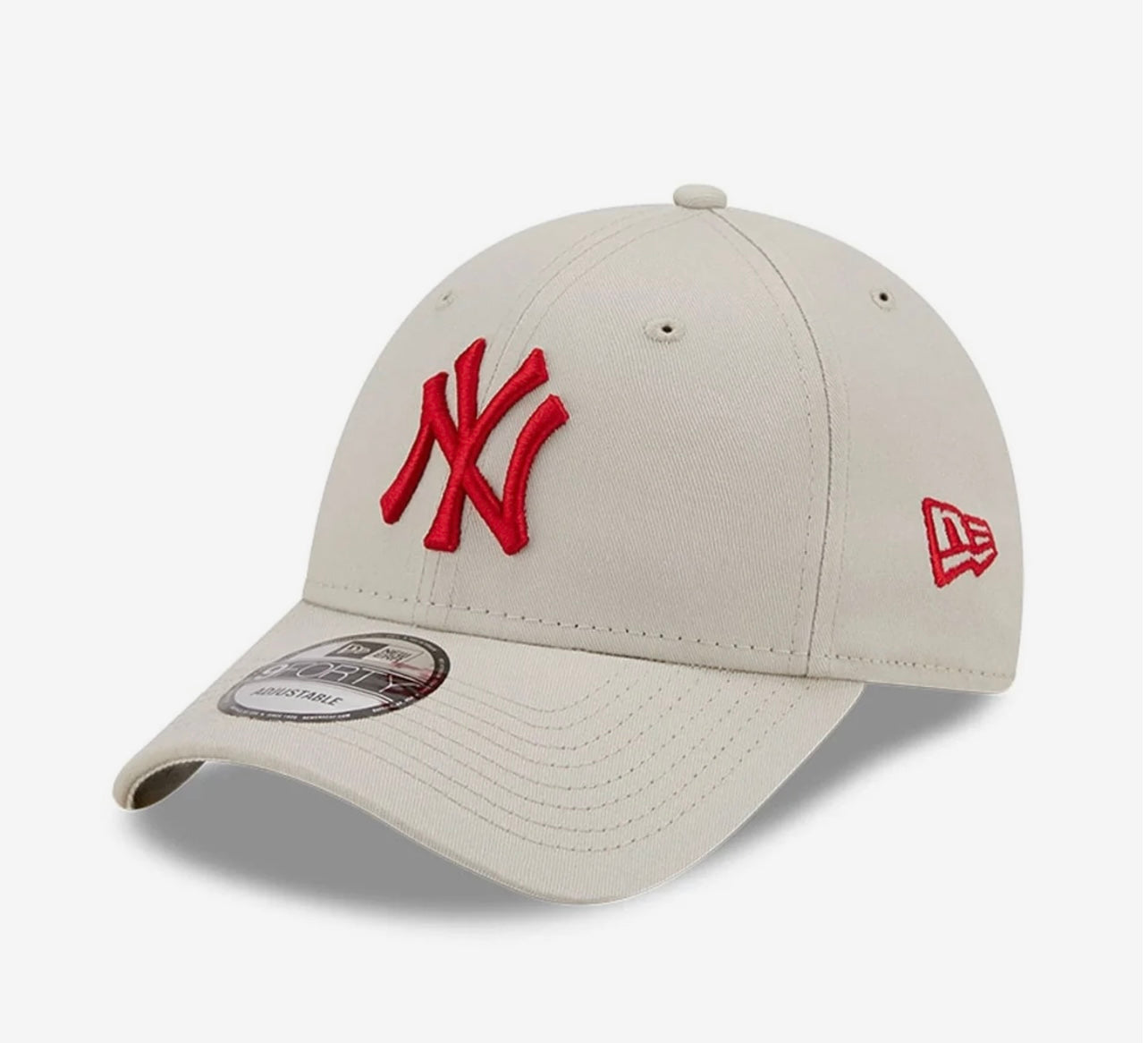 LEAGUE ESSENTIAL 9FORTY BEIGE RED LOGO CAP