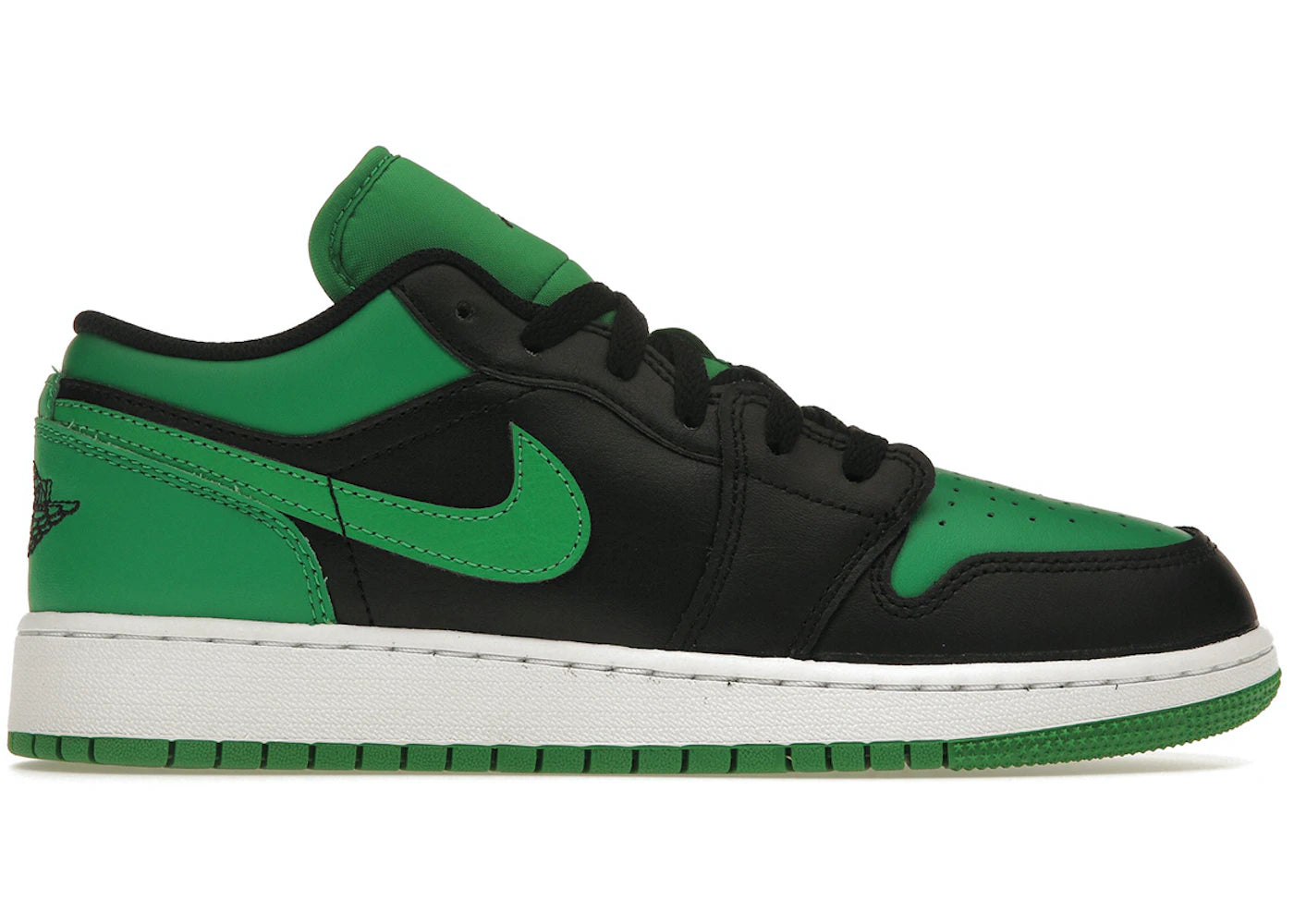 Jordan 1 Low Black Lucky Green