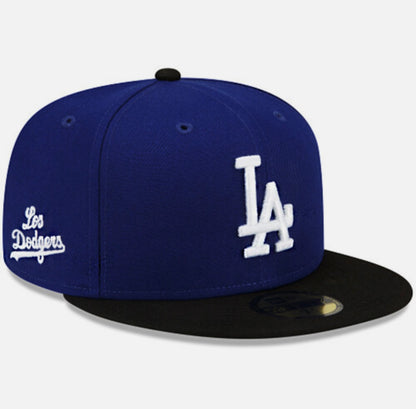 New Era Los Angeles Dodgers 59Fifty Blue Black Fitted Cap
