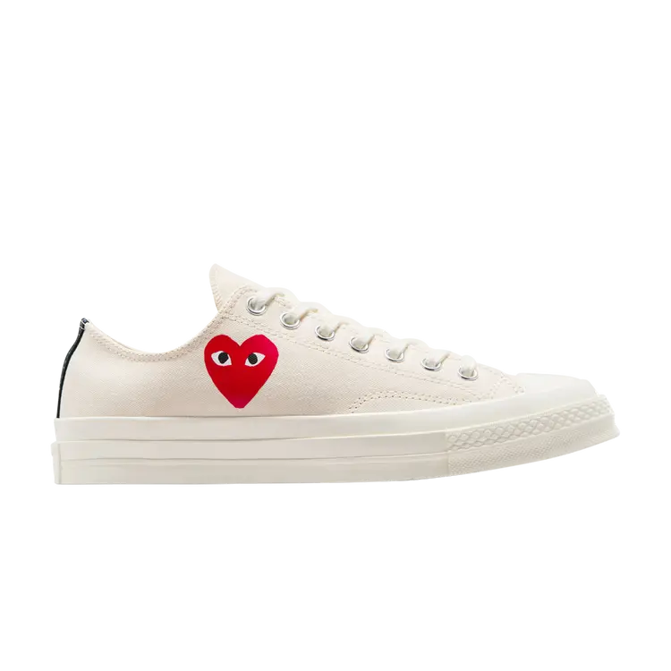 Comme Des Garcons Play x Chuck 70 Low Single Heart Milk