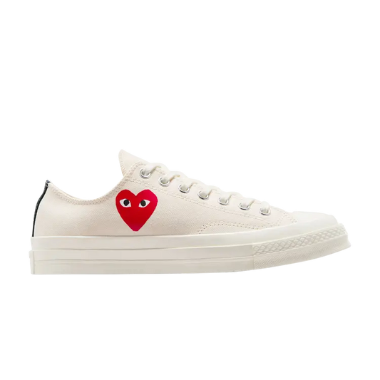 Comme Des Garcons Play x Chuck 70 Low Single Heart Milk